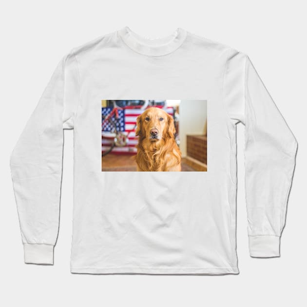 The most beautiful Golden Retriever. Long Sleeve T-Shirt by DZanotto